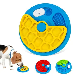 Cat Dog Puzzle Feeding Bowl, Slow Feeder Anti-Choking Rotating Pet Food Dispenser, Maze Design Non-Slip Base, Easy Clean Durable
