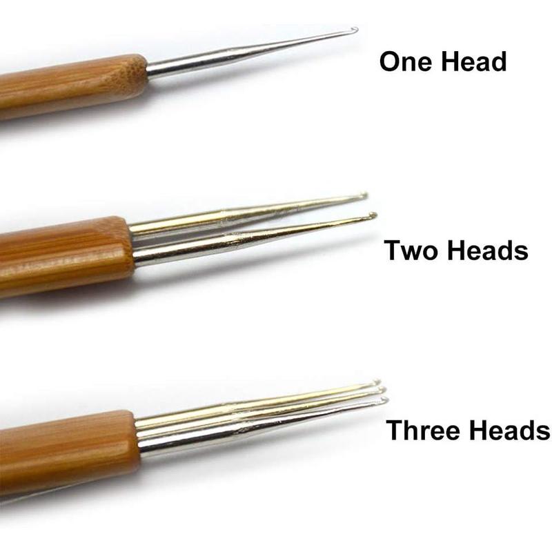 3 count/Set 0.5mm Dreadlock Crochet Hook for Hair (1 Hook, 2 Hooks,3 Hooks) Dreadlock  Tool for Braid  Dreadlock Crochet Hook Dreadlocks Crochet  for Dreads Tool
