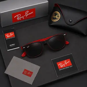 ( FULL BOX ) RB Wayfarer Polarized Sunglasses for Men – UV400 Protection, Driving Fishing Boating Outdoor Sports Eyewear, Lightweight Designer Shades for Travel & Daily Wear