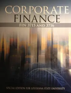 USED-Corporate Finance Louisiana State University by Unknown (Paperback)