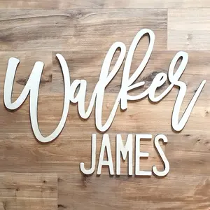 Name Sign for Nursery | Large Wood Name Sign • Baby Shower Gift • Custom Name Sign • Personalized Wood Name • Nursery Wall Name • Baby Name