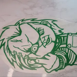 Chucky vinyl decal Plastic
