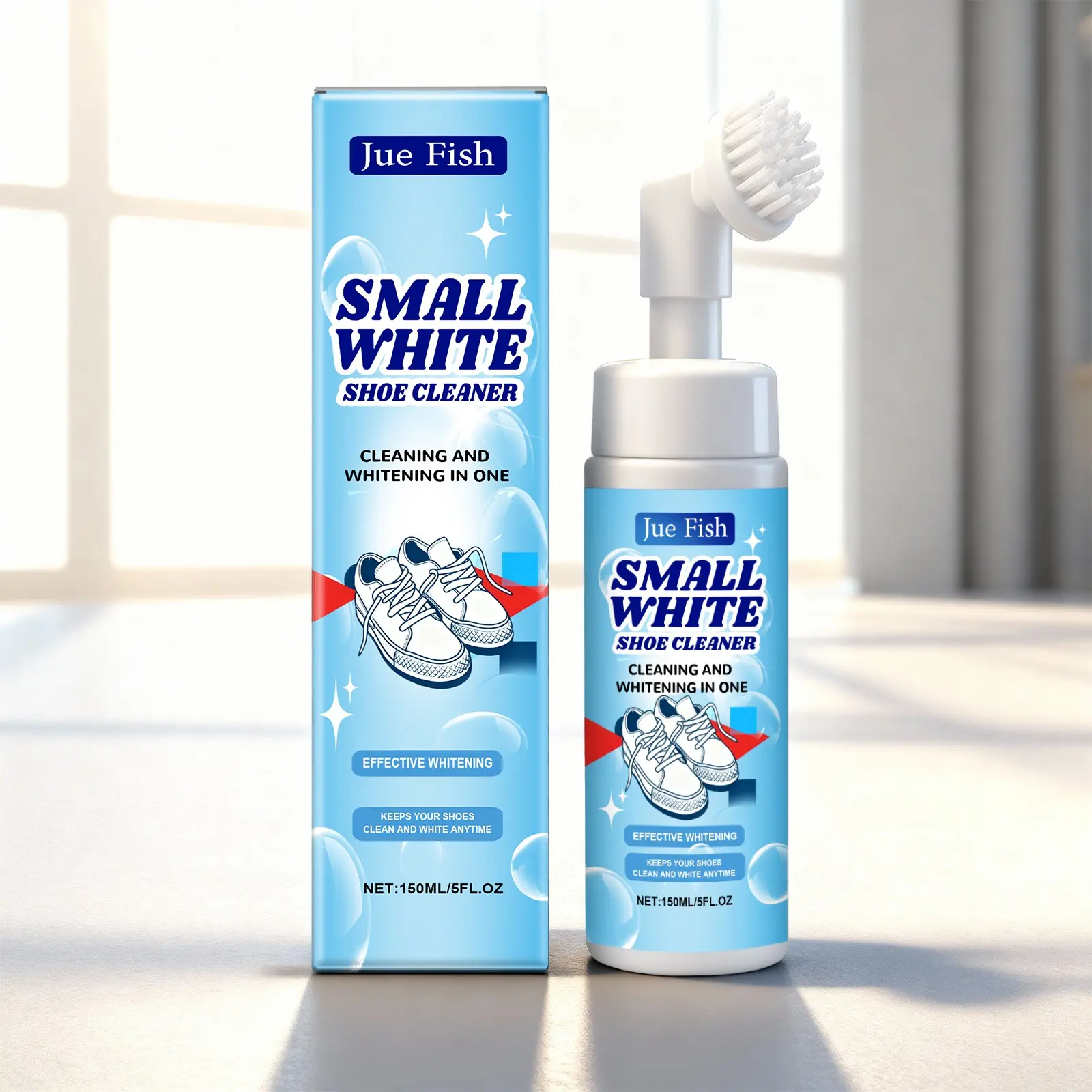 Shoe Cleaning Mousse, Gentle Restoration for Yellowed Edges and Stains, Effective Sneaker Care and Refreshing Solution, Shoe Cleaner Foam