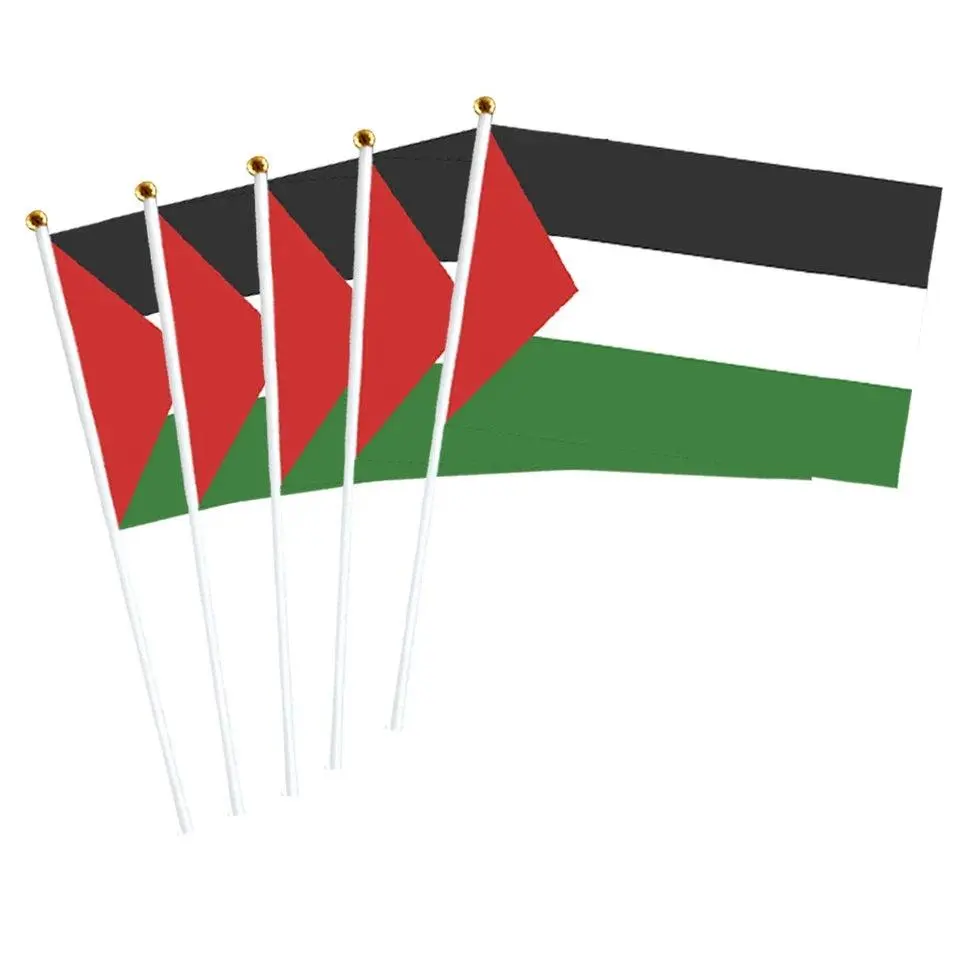 Small Palestine Flag - 10 pack  14x21cm (5.5x8.3in) Handheld