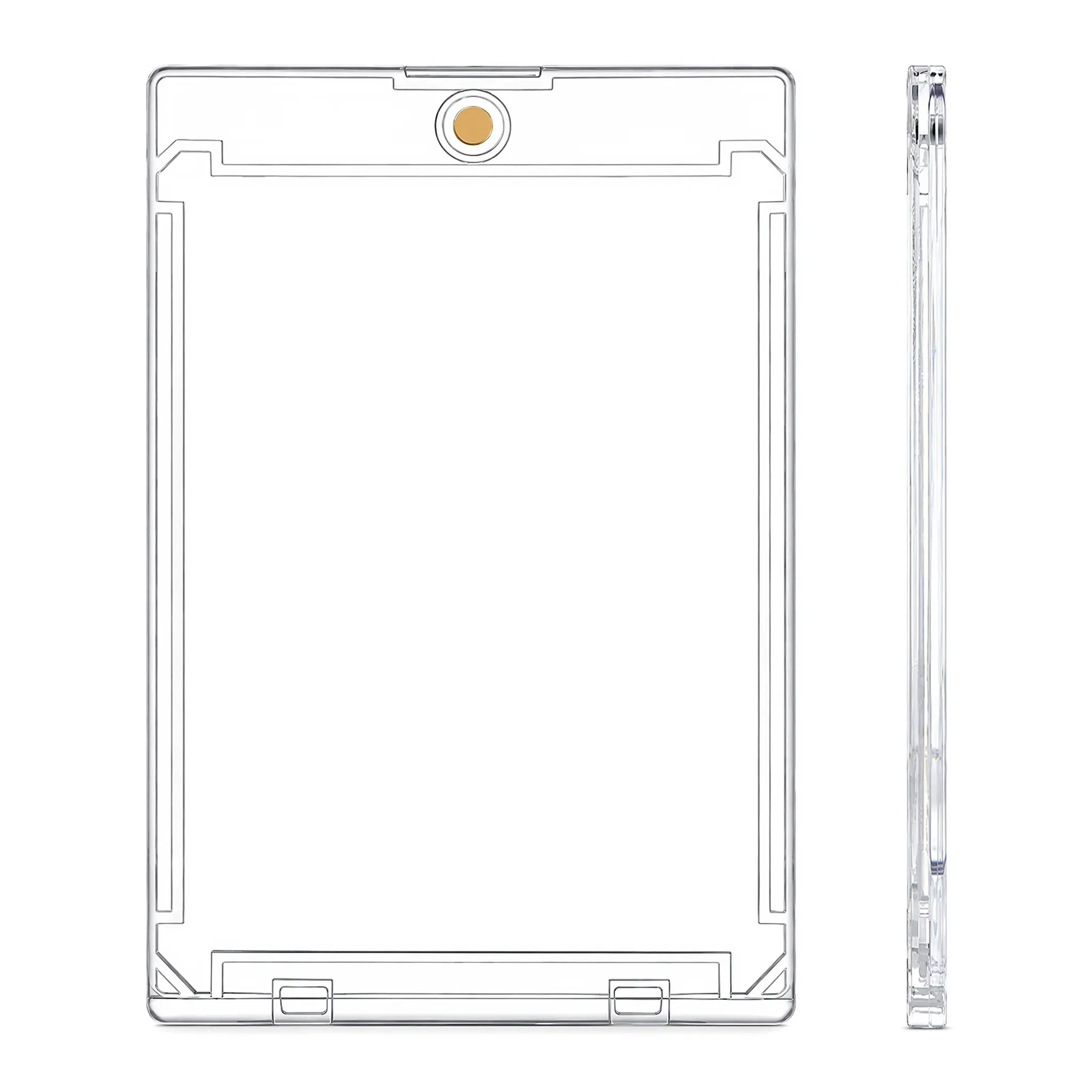 Magnetic Card Brick Holder, UV Protection Clear Hard Magnetic Card Case, Strong Magnet Sealed Card Protector for Sports Cards, Pokemon TCG, Kpop Photocards, Trading Cards Anti-Scratch Dust Free Display Storage Card Sleeve Box