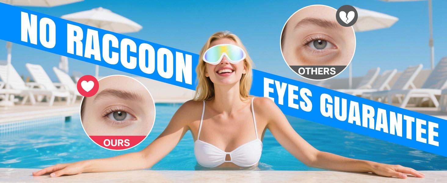 Swim Goggles 2 Pack, Wide View Anti Fog&UV Swimming Goggles for Audlt, No Leak Pool Beach Essentials for Men Women