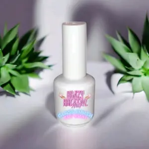 Krazy Kreative Nailz Glass Shine Top Coat Polish - Stain Prevention, Long-Lasting Manicure Nail Care, 20g, 15ml, Acrylates Copolymer, No Wipe Formula