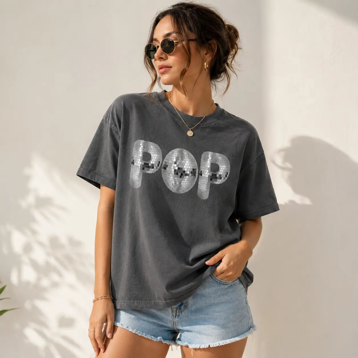 Comfort Colors POP Disco Ball Tee – Trendy Mirrorball Concert Outfit