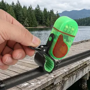 BIGWIG 2 PCS/4 PCS Fishing Bite Alarm with LED Light, 2025 New Sensitive Smart Electronic Fishing Bells for Rods, Fish Bite Alarm Sound Alert Bell, Clip-On Electronic Fishing Alarms Bite Alarms for Fishing