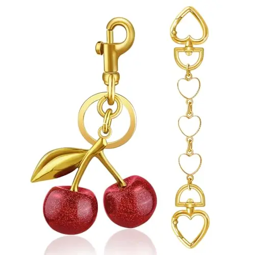 A24 Red Cherry Charm and Bag Extenders(w