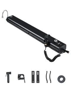 【fathersdaygift】VEVOR Roof Rack Water Tank, 7 Gal, Multi-Dispensing Outdoor Tank with 2 Splash-Guard Panels & T-slot, High-Capacity Aluminum Tank with Pressurization Port, Fit for Trunks, Roll Bars, Crossbars