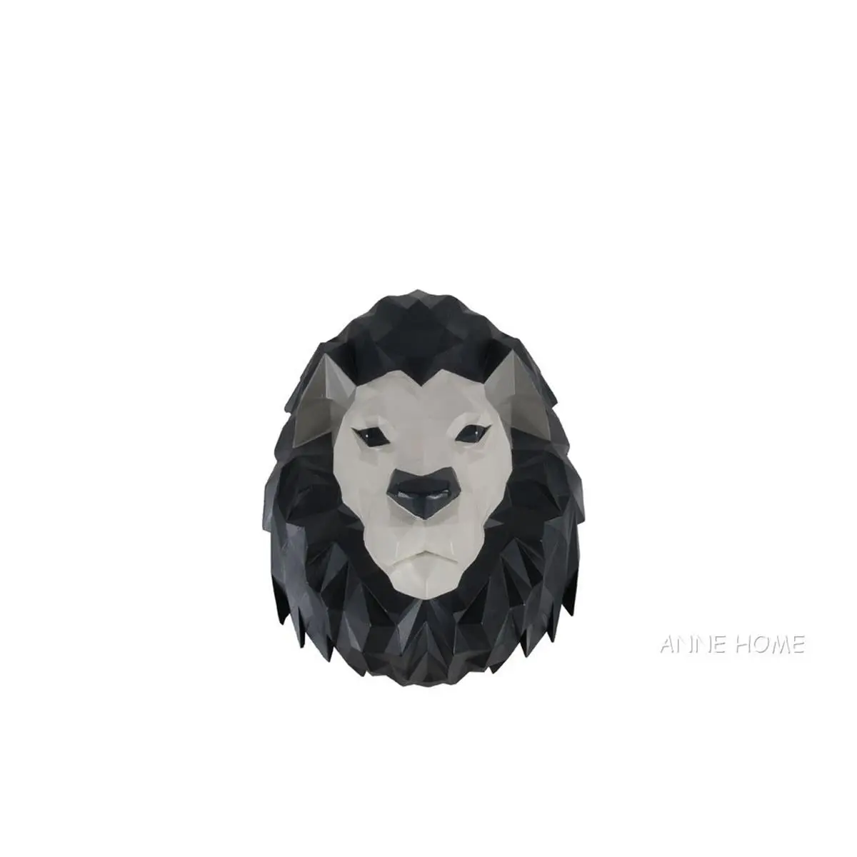 Old Modern Handicrafts AT012 Multicolor Origami Lion Head Hanging Wall Decoration for Home Decor