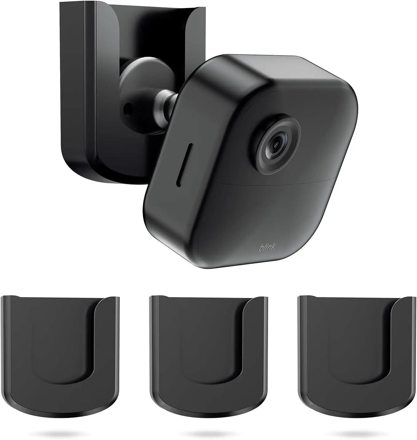 Blink Outdoor Camera Mount, No Drilling Mount Bracket Compatible with Blink Outdoor 4/ Blink Mini 2/ Blink , Adhesive No Screws Mount for Blink Cameras,3Pack (Blink Camera is Not Included)