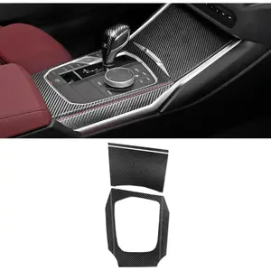 Car Center Console Gear Shift Panel Cover Trim for BMW G20 G28 318i 320i 330i G42 G23 3 4 Series M340i 2020-2023 Moulding Accessories (PVC Leather)