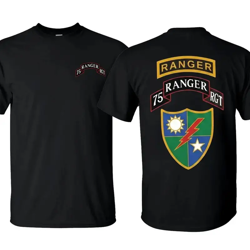 75th Ranger Regiment T-Shirt – Rangers Lead The Way Sua Sponte Fort Benning Military Tee, Army Veteran Patriotic Gift Est 1984