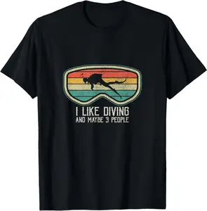 100%cotton Scuba Diving - Diver - Diving - Extreme sport T-Shirt Top Vintage