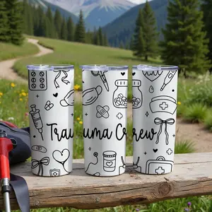 Trauma Crew Tumbler, ER Nurse Gift, ICU Medical Tumbler, Healthcare Hero Appreciation Cup, Doctor Thank You Gift, EMS Paramedic, First