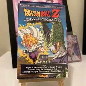 Panini 2016 Dragon Ball Z Trading Card Game Awakening Starter Deck 70 Cards Featuring Goku Gohan Trunks