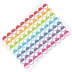 2520 Pcs Food Labels Stickers 7 Day of The Week Food Labels Writable and Peel Tab for Home Kitchen Restaurant Monthly Planners Meal Prep Accessory 1inch