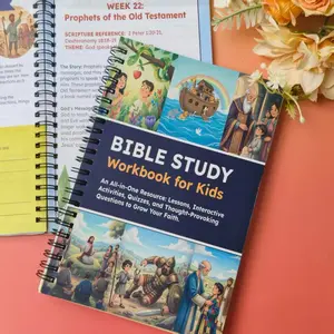 Bible Study Workbook for Kids: Lessons, Activities, Quizzes, and Questions to Deepen Your Faith [Spiral-bound] Jenny Ingram