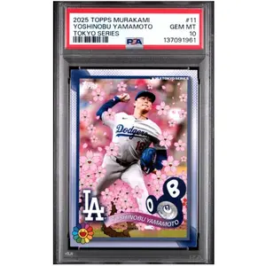 2025 Topps Murakami #11 Yoshinobu Yamamoto Tokyo Series PSA 10