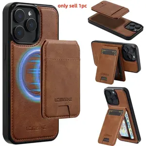 Detachable Magnetic 2 In 1 Leather Case For iPhone 16E 17 1615 14 13 12 11 Pro  Card Pocket Phone Cover