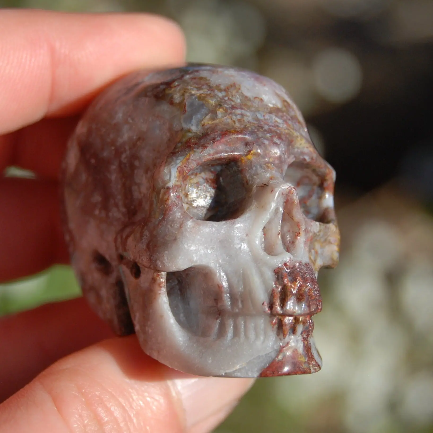 2in Pietersite Carved Crystal Skull