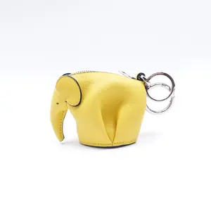 Pre-owned Loewe Leather Bag Accessories Yellow Bag Charm T10384714