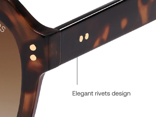 SOJOS Retro Thick Polarized Aviator Sunglasses for Women Bold Square Pilot Shades