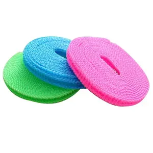 3PCS 5 meters drying rope, non-slip and windproof clothesline fence type clothesline drying rope drying rope outdoor travel clothesline home