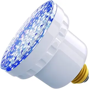 LED SPA Bulb, 15 Watt E26 LED Pool Bulb, 5 Color Show and 7 Colors LED Hot Tub Replacement Bulb inground Lights Fixture, 120VAC Input