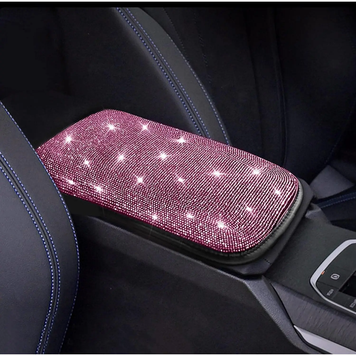 Armrest Cover Pink  Accessories for Women Rhinestone  Bling  Accessories Interior  Decor Birthday, for Women