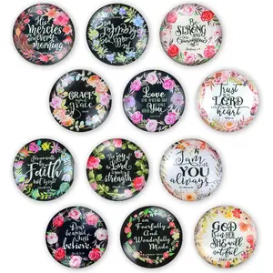 12Pcs Christian Magnets Inspiring Words Refrigerator Magnets with Bible Verses Refrigerator Magnets for Fridge Whiteboard Kitchen Bible Magnets Cute Decorative