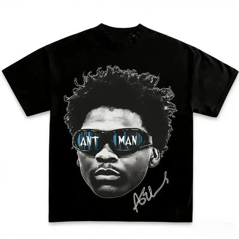 Youth and Adult Anthony Edwards Patterned T-Shirt – Casual Sweet Style Unisex Pullover Basketball Pattern Shirt, y2k, streetwear, basketball, graphic tee, oversized, tshirt, kids, fan, gifts, Christmas