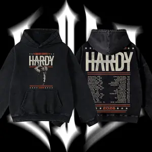 [MusicStyle] Vintage Washed Hardy 2026 Country Tour Graphic T-Shirt, Unisex Oversized Western Rock Band Heavyweight Cotton Tee, Distressed Retro Cowboy Music Merch, Gift For Country Music Lovers, Southern Rodeo Grunge Y2K Outfit