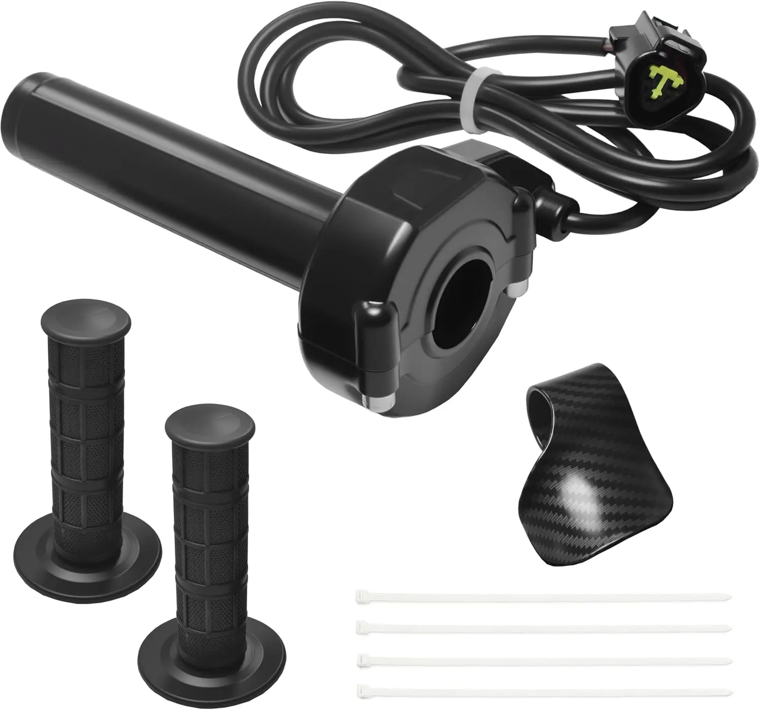 Twist Throttle Kit for Surron Light Bee X/S/LBX&Segway X160/X260-7/8" Quick Response Rolling Bearing Throttle Grip,Compatible with E-Ride Pro SS Electric Dirt Bike Parts (Black)