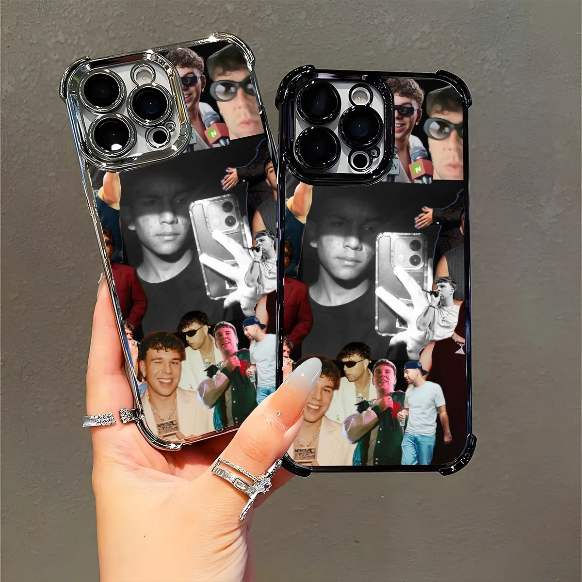 Quevedo Celebrity - Inspired Crystal Case for iPhone 11/12/13/14/15/16 (Pro Max/Plus) - Shatter - Resistant Snap - On Cover for Music Lovers & Fashion Enthusiasts