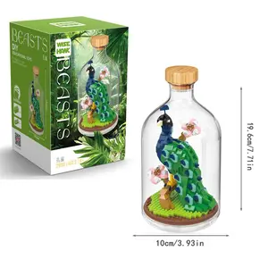 Mini Building Blocks Toy, Building Block Model, 1 Box Animal Shaped Building Blocks Toy, Creative Blocks Building Toy, Decorative Ornaments, Birthday Gift, Brick, Crafts, Miniature Set