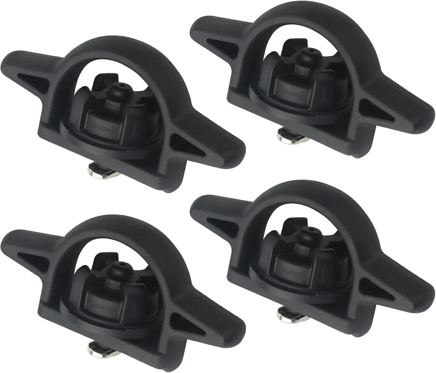 Truck Bed Cleat Tie Down Anchor - 4-Pcs Vehicle Truck Accessories, Secure Fastening Rail System Parts, Cargo Bed Striker Luggage Holders Compatible with 2005-2024 Tacoma Tundra (PT278-35160)