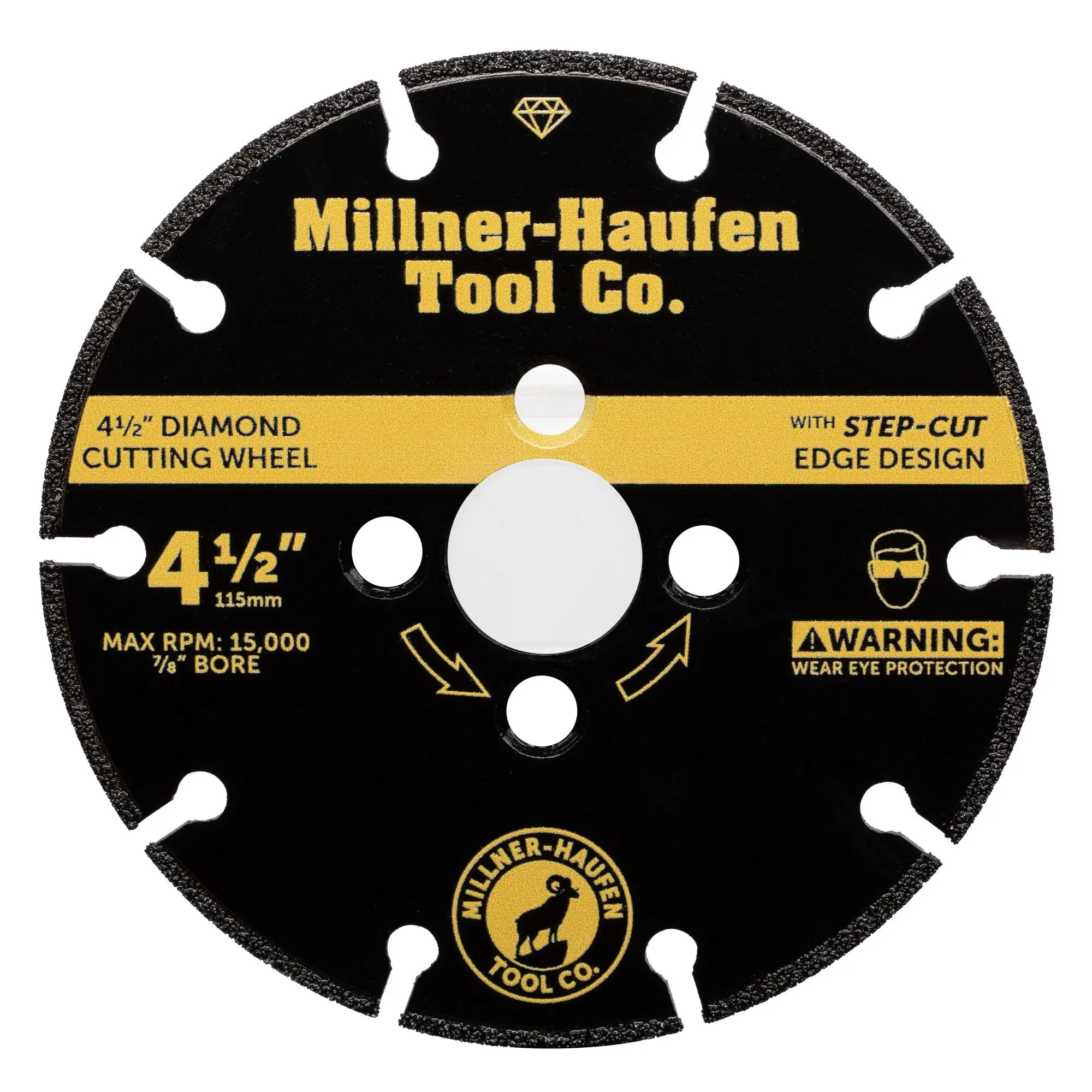 Diamond Step-Cut Wheel - 4 1/2"
