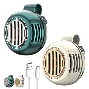 Mini Bladeless Fan. Portable, rechargeable, and silent. Features 5 adjustable speeds, a rotating body, and versatile use as a handheld, waist-mounted, or phone cooling fan. Ideal for outdoor travel,Perfect Gift