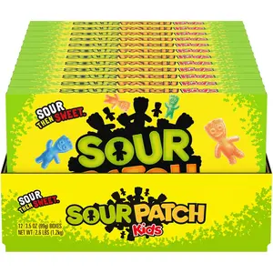 SOUR PATCH KIDS Soft & Chewy Candy, Easter Candy, 12 - 3.5 oz Boxes