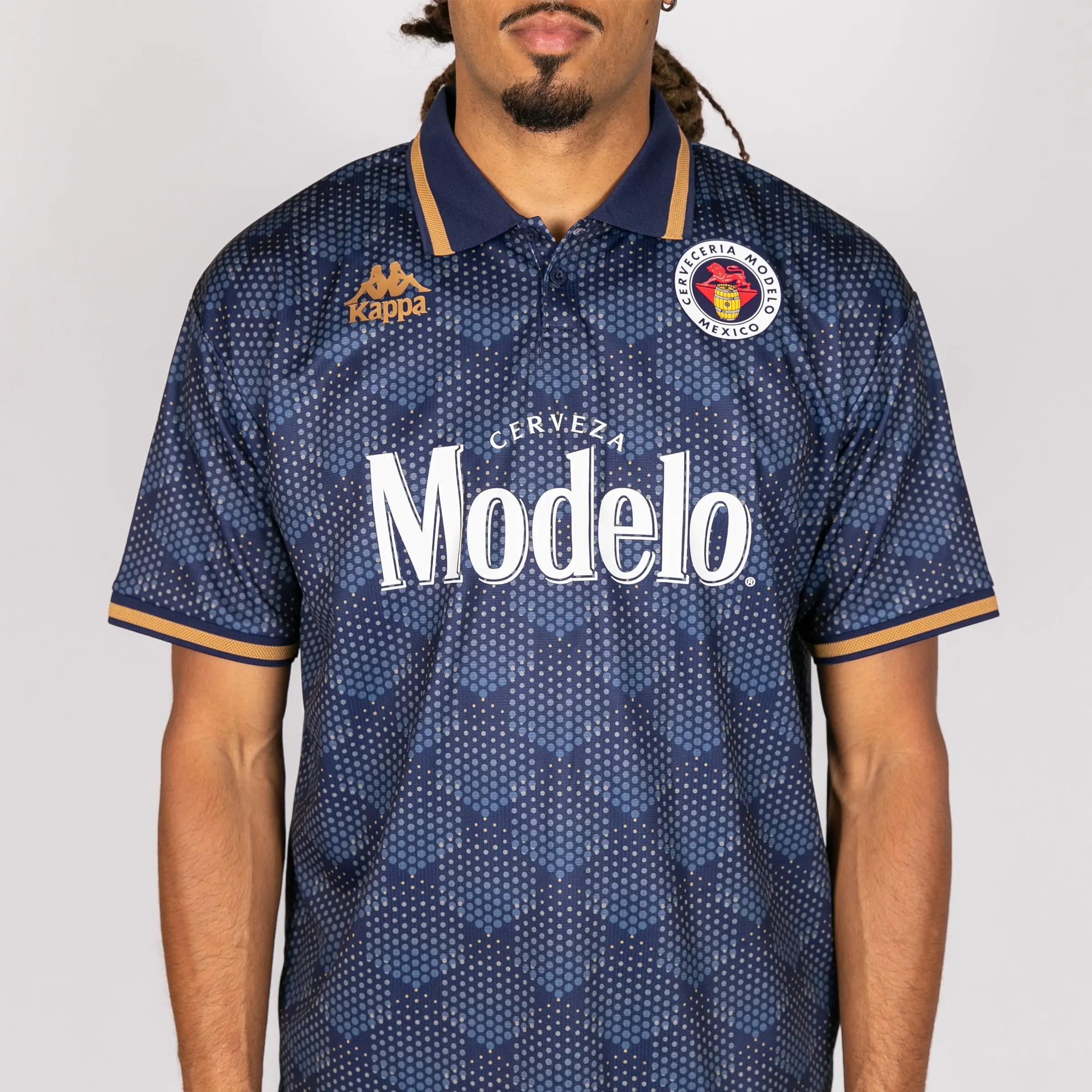 Kappa x Modelo Authentic Sunil Soccer Jersey – Navy & Gold