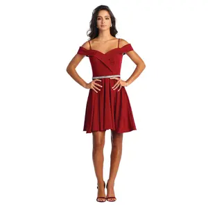 Dama Dresses for Quinceanera in Burgundy Style MQ1916 Quince Outfit