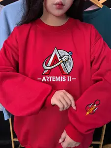 Embroidered  Artemis 2 Mission embroidery Sweatshirt – Pullover | Retrun To The Moon