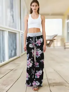 Women's Spring Summer Autumn Winter New Floral Print Long Pants Homeewear High Stretch Comfort Sleepwear Loose pant Pajamas