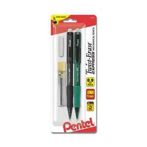 Twist-Erase Express - 0.9mm Assorted 2-Pack with Lead & Eraser
