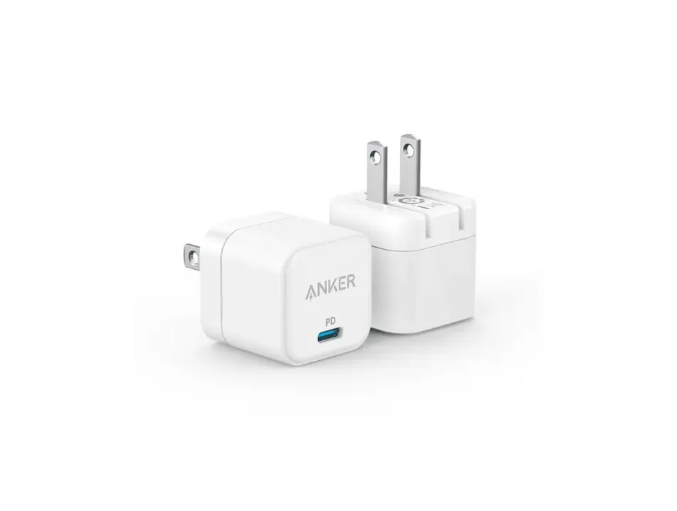 Anker 20W USB C Fast Charger with Foldable Plug PowerPort III 20W Cube 2-Pack