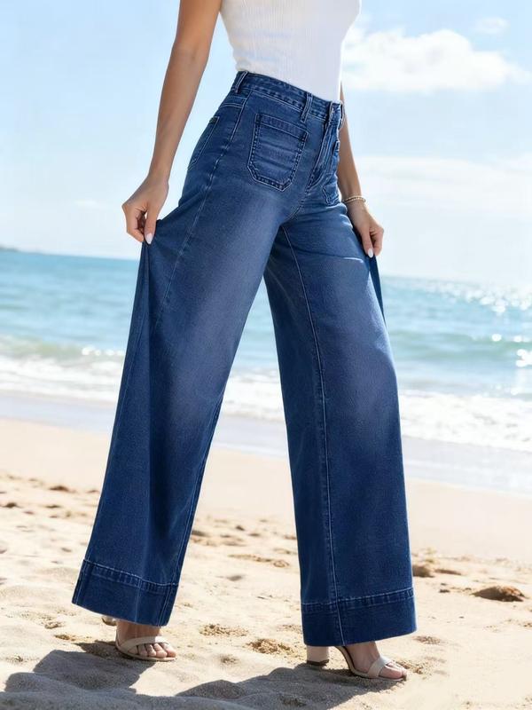 Women's Wide Leg Jeans High Waist Baggy Jean Loose Boyfriend Jeans Denim Pants Wide Leg High Waisted Boyfriend Jeans