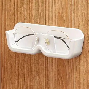 1pc Wall-mounted Eyeglass Storage Rack, Plastic Hanging Glass Storage Holder Shelf, Sunglasses Display Stand, Household Space Saving Storage Organizer, Home Decor, Christmas Gift, New Year Gift, Gift For Man, Gift For Woman